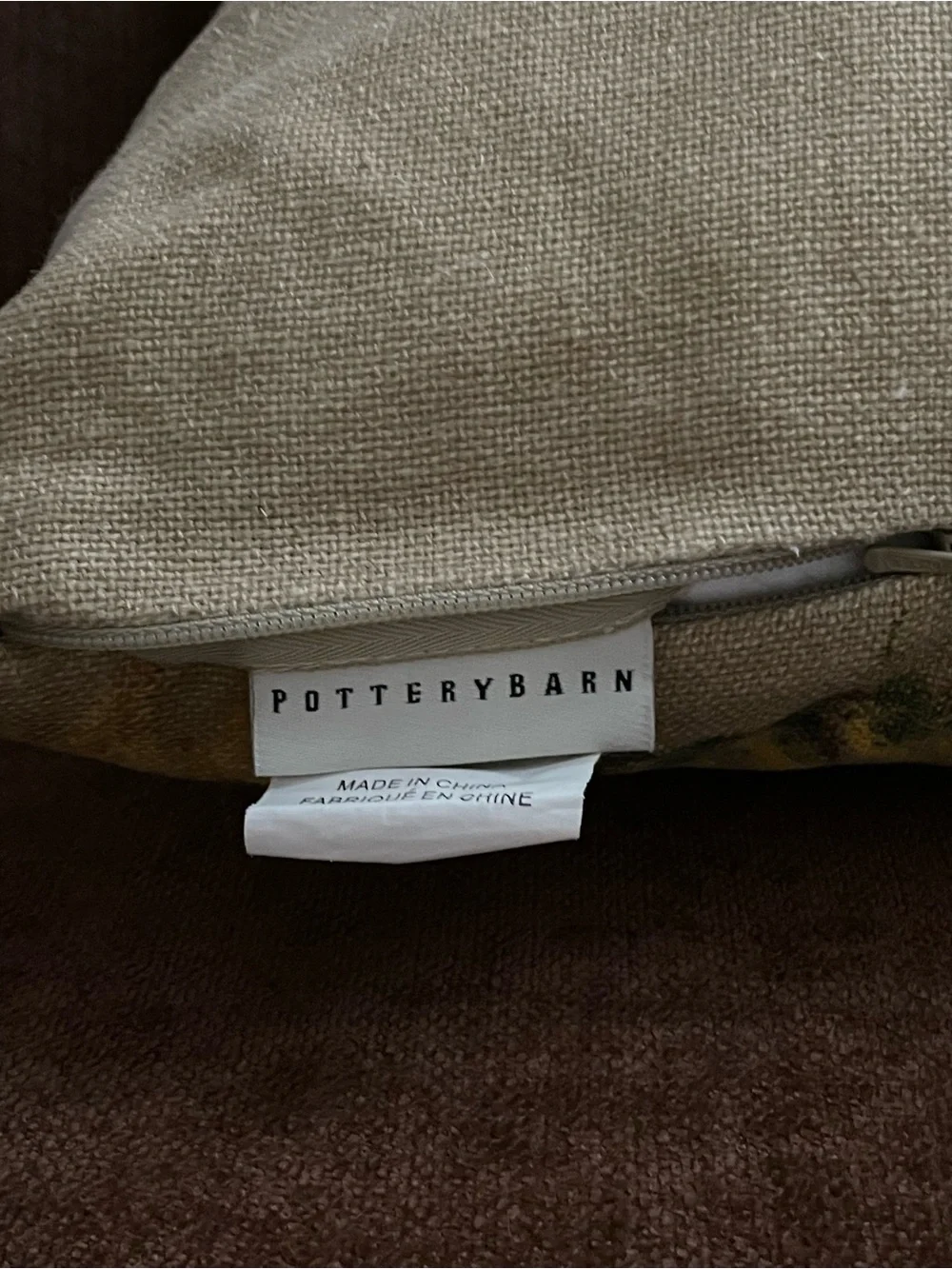 Pottery Barn Painted Sunflower Lumbar Pillow Cover 16